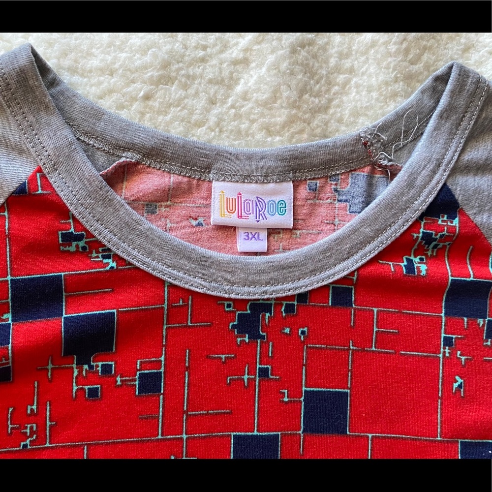 Lula Roe “Randy” Baseball Style shirt NWT - Picture 3 of 11